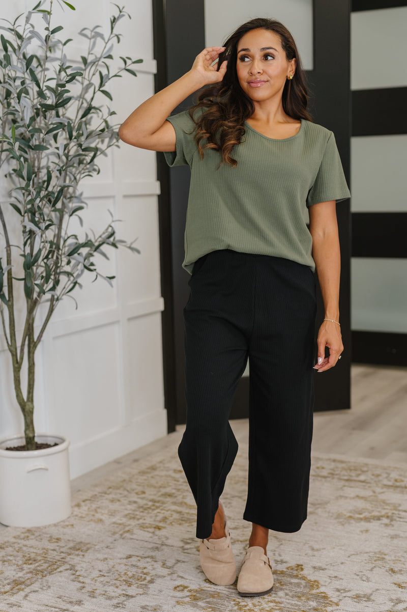 Hazel Blues® |  Thyme Culottes in Black