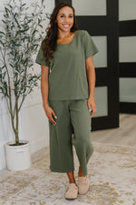 Hazel Blues® |  Thyme Culottes in Dusty Pine