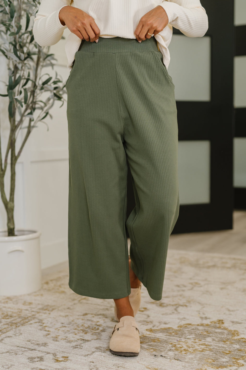 Hazel Blues® |  Thyme Culottes in Dusty Pine