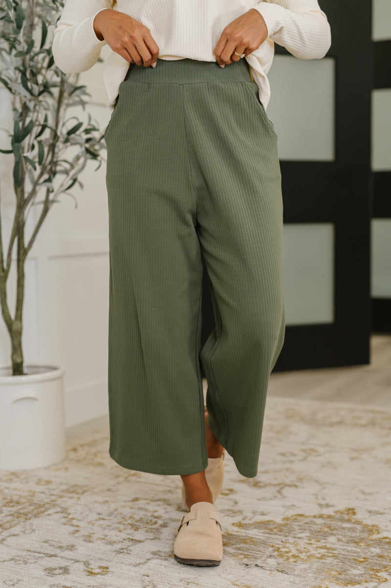Hazel Blues® |  Thyme Culottes in Dusty Pine