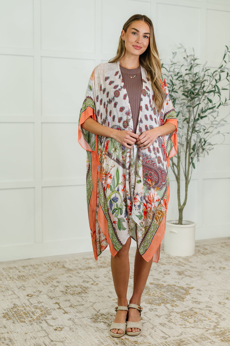 Hazel Blues® |  Tide to Me Open Front Kimono