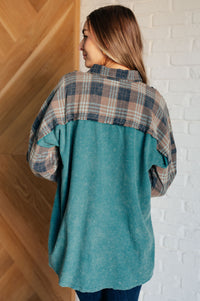 Hazel Blues® |  Tied for Time Thermal Plaid Button Up