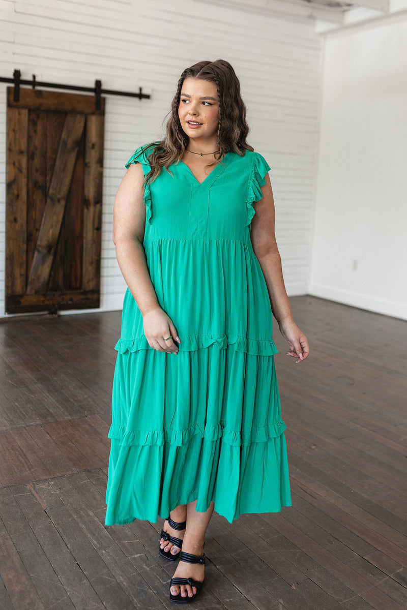 plus size tiered midi dress LIMITED COLLECTION Plus Size Red Tropical Print Tiered Midi Dress