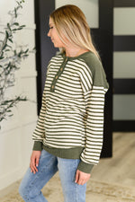 Hazel Blues® |  Timeless Lines Contrast Henley Top
