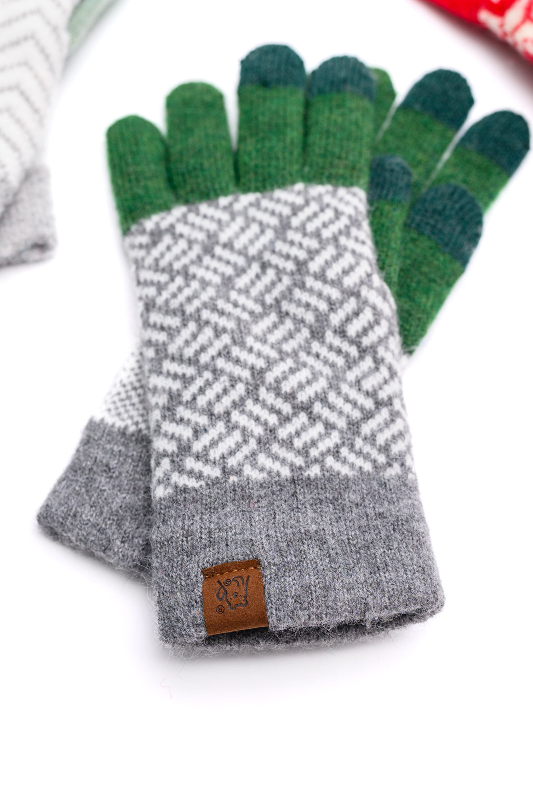 Hazel Blues® |  Touch and Go Patterned Glove Trio