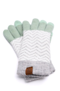 Hazel Blues® |  Touch and Go Patterned Glove Trio