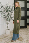 Hazel Blues® |  Travel City Scape Turtle Neck Tunic in Olive