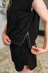 Hazel Blues® |  Twenty Four Karat Half Zip Top and Shorts Set