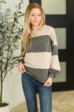 Hazel Blues® |  Two-Tone Take Drop Shoulder Top