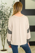 Hazel Blues® |  Two-Tone Take Drop Shoulder Top