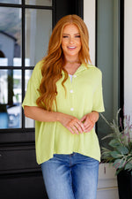 Hazel Blues® |  Two's Company Ribbed Button Down