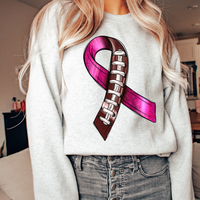 Hazel Blues® |  Breast Cancer Ribbon Graphic Sweatshirt