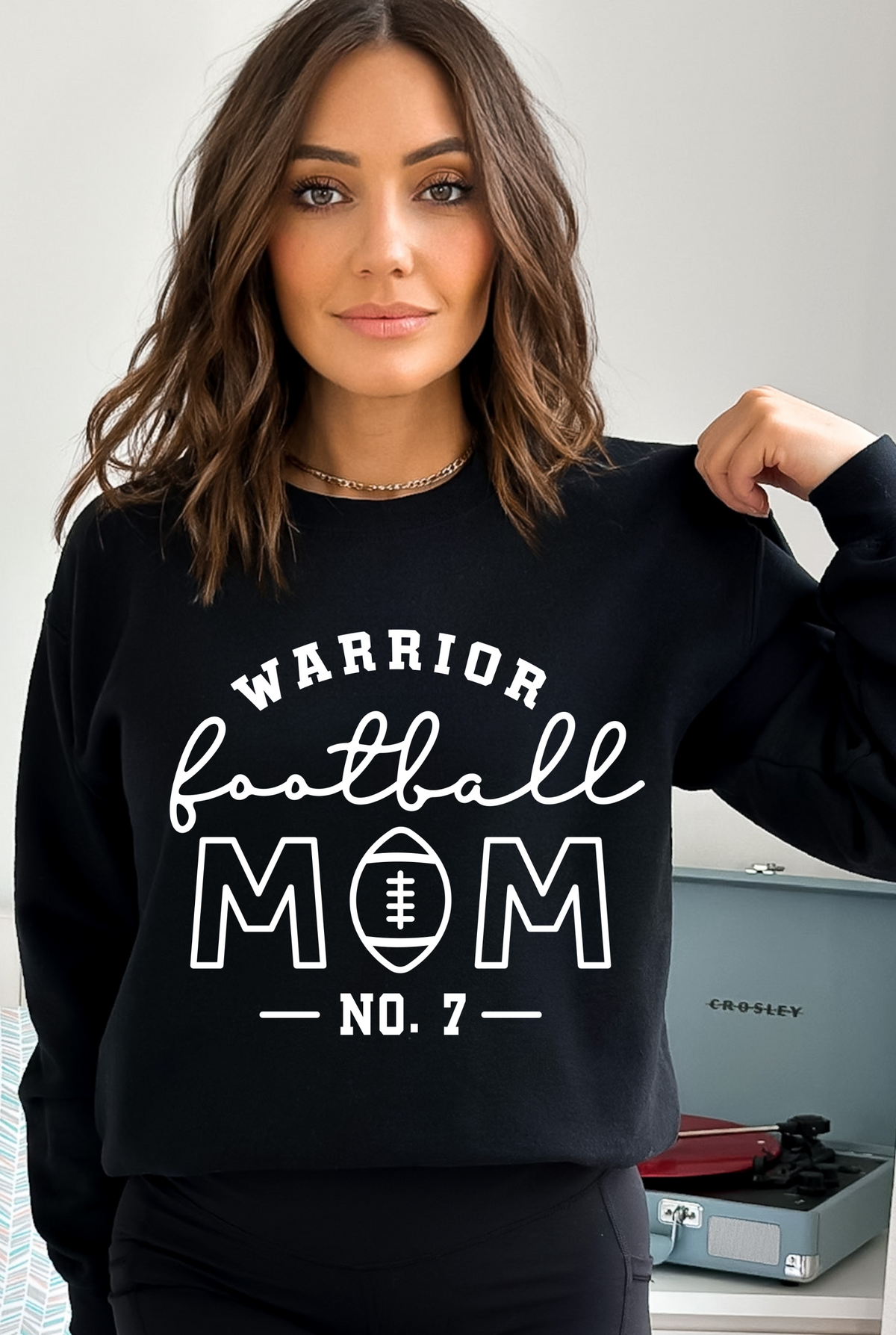 Hazel Blues® | Custom Mascot Football Script Mom Graphic