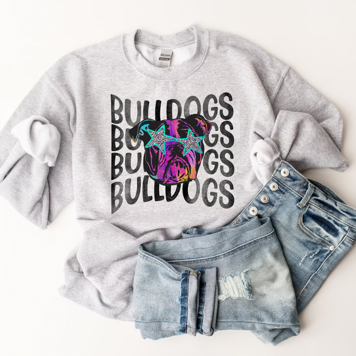 Hazel Blues® |  Bulldogs on Repeat Graphic Sweatshirt