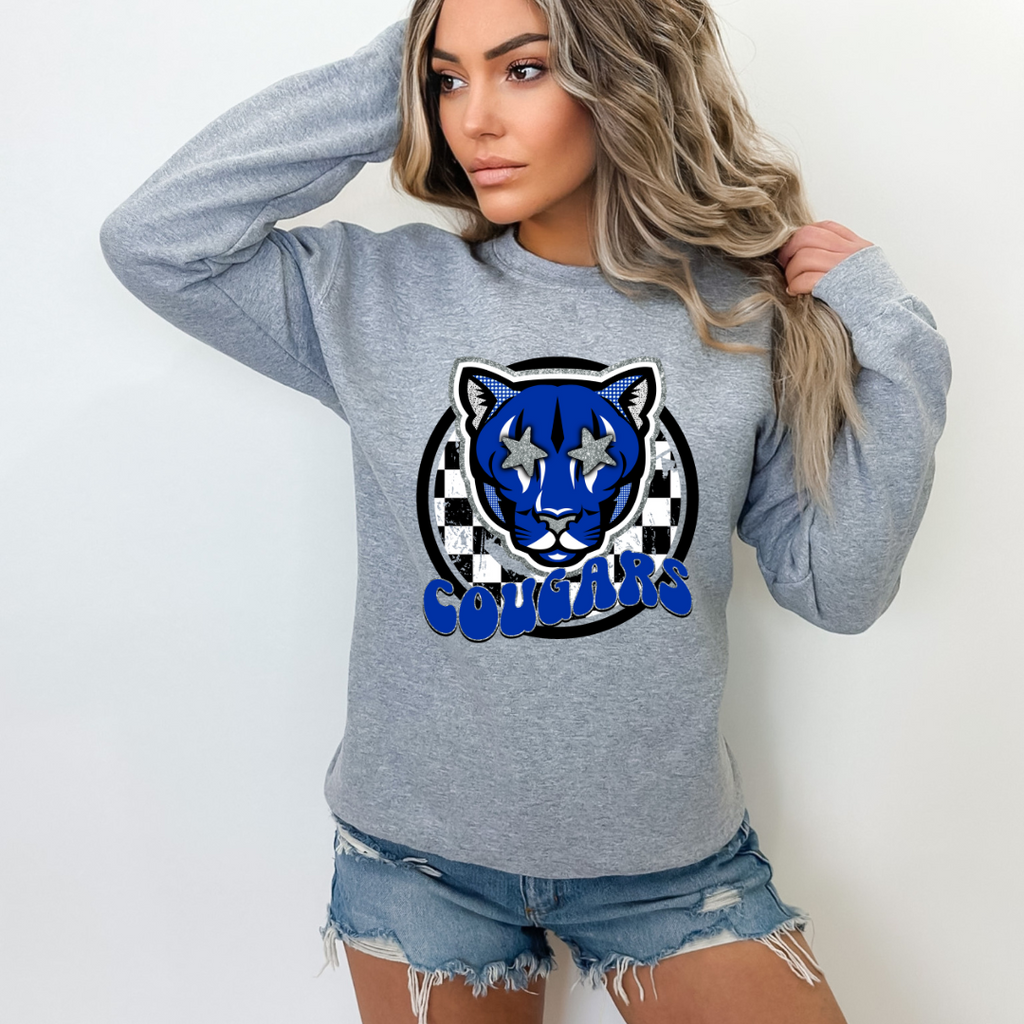 Hazel Blues® |  Boujee Cougars Graphic Sweatshirt