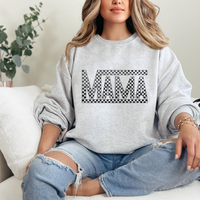 Hazel Blues® |  Checkered Mama Graphic Sweatshirt