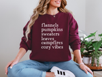 Hazel Blues® |  Flannels Pumpkins Sweatshirt in Multiple Colors
