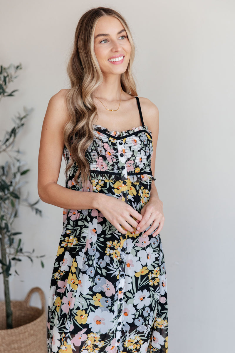 Hazel Blues® |  Up From the Ashes Floral Maxi Dress
