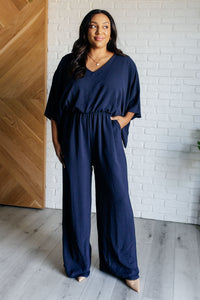 Hazel Blues® |  Up to Something Wide Leg Jumpsuit