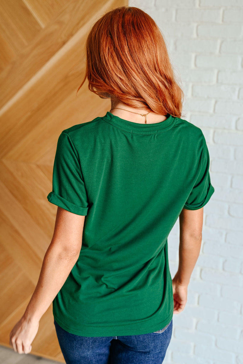 Hazel Blues® |  Uptown Crew T-Shirt in Green