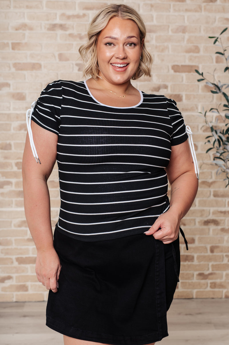 Hazel Blues® |  Vaguely Speaking Striped Top