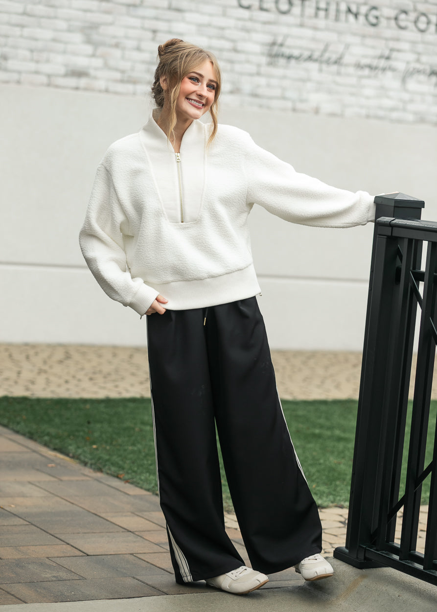 Nina Wide-Leg Track Pants