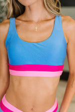 Hazel Blues® |  Venice Color Block Swim Top