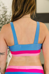 Hazel Blues® |  Venice Color Block Swim Top