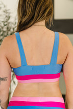 Hazel Blues® |  Venice Color Block Swim Top