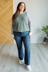 Hazel Blues® |  Very Curious Mixed Print Top