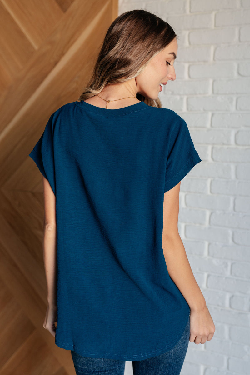 Hazel Blues® |  Very Much Needed V-Neck Top in Teal