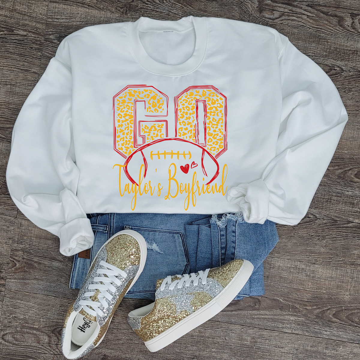 Hazel Blues® |  Go Taylor's Boyfriend Graphic Sweatshirt