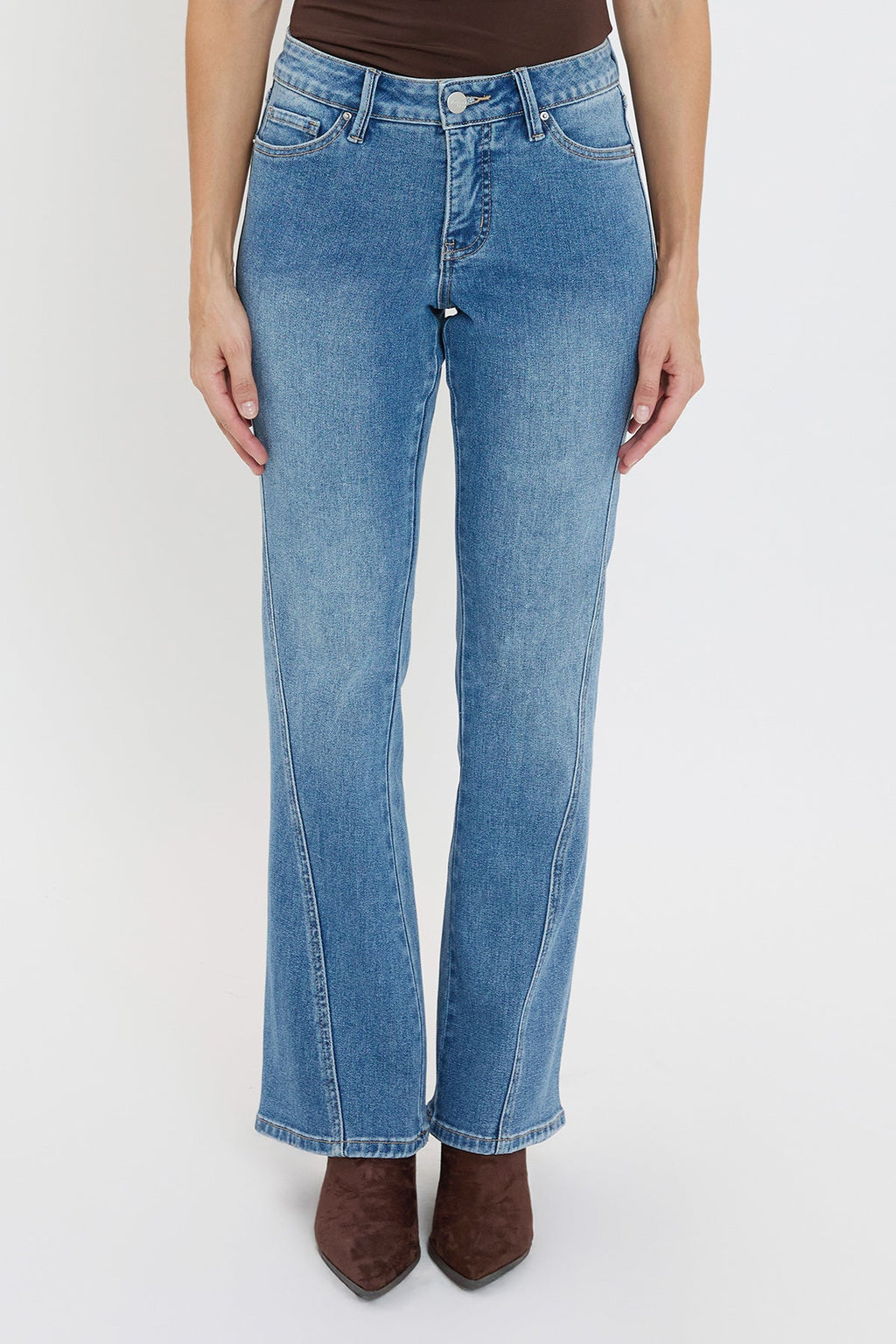 Curve Seam Flare Jeans