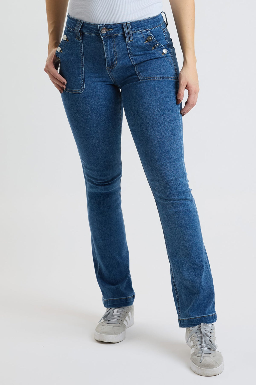 High-Rise Sailor Bootcut