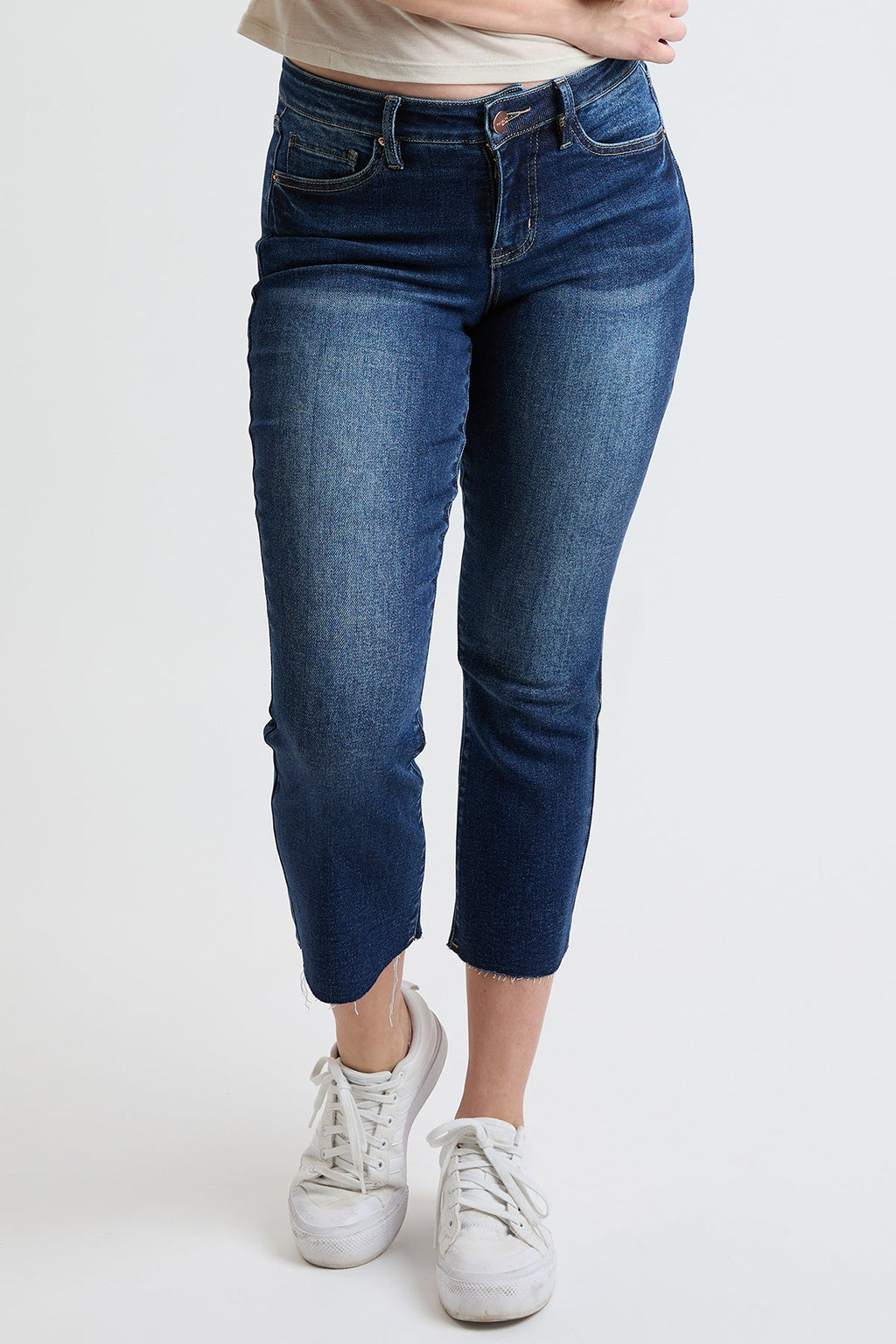 Premium-Stretch Cropped Kick Flare