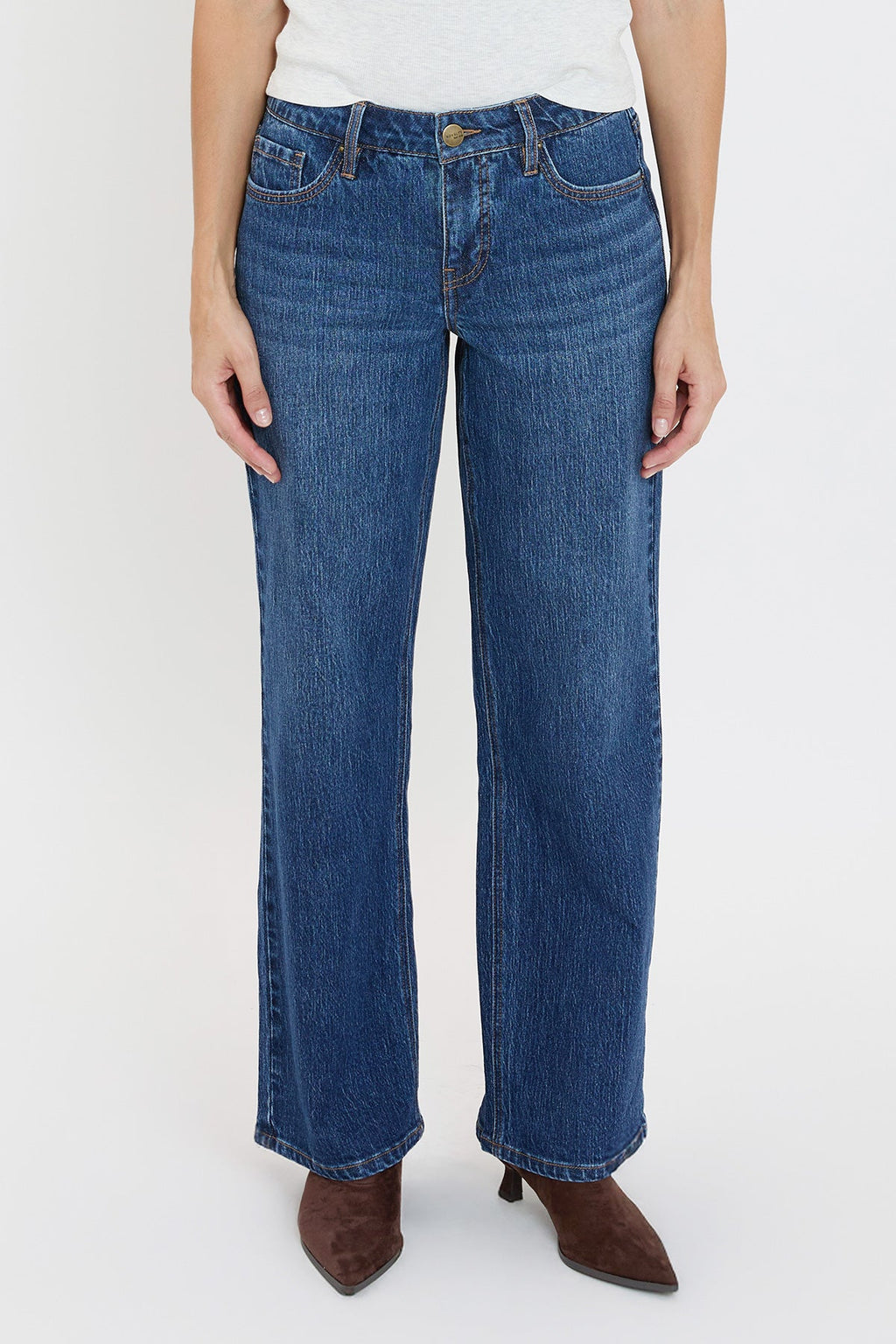 Luxe High-Rise Wide-Leg Jeans
