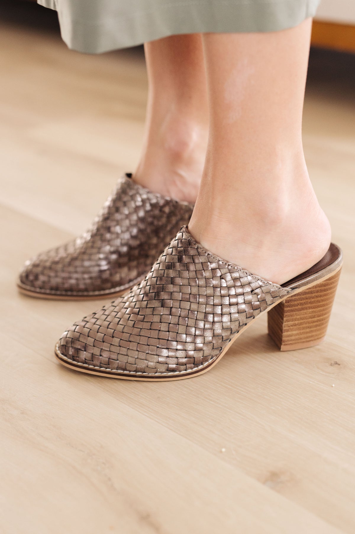 Hazel Blues® |  Walk With Me Woven Mules