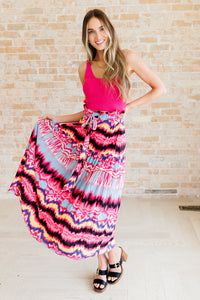 Hazel Blues® |  Watch Me Twirl Abstract Skirt