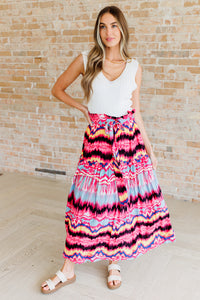 Hazel Blues® |  Watch Me Twirl Abstract Skirt