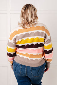 Hazel Blues® |  Wave After Wave Striped Sweater