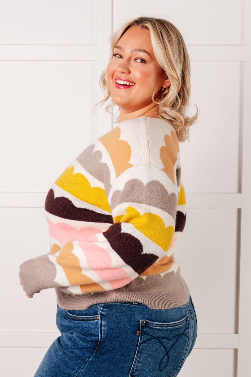 Hazel Blues® |  Wave After Wave Striped Sweater