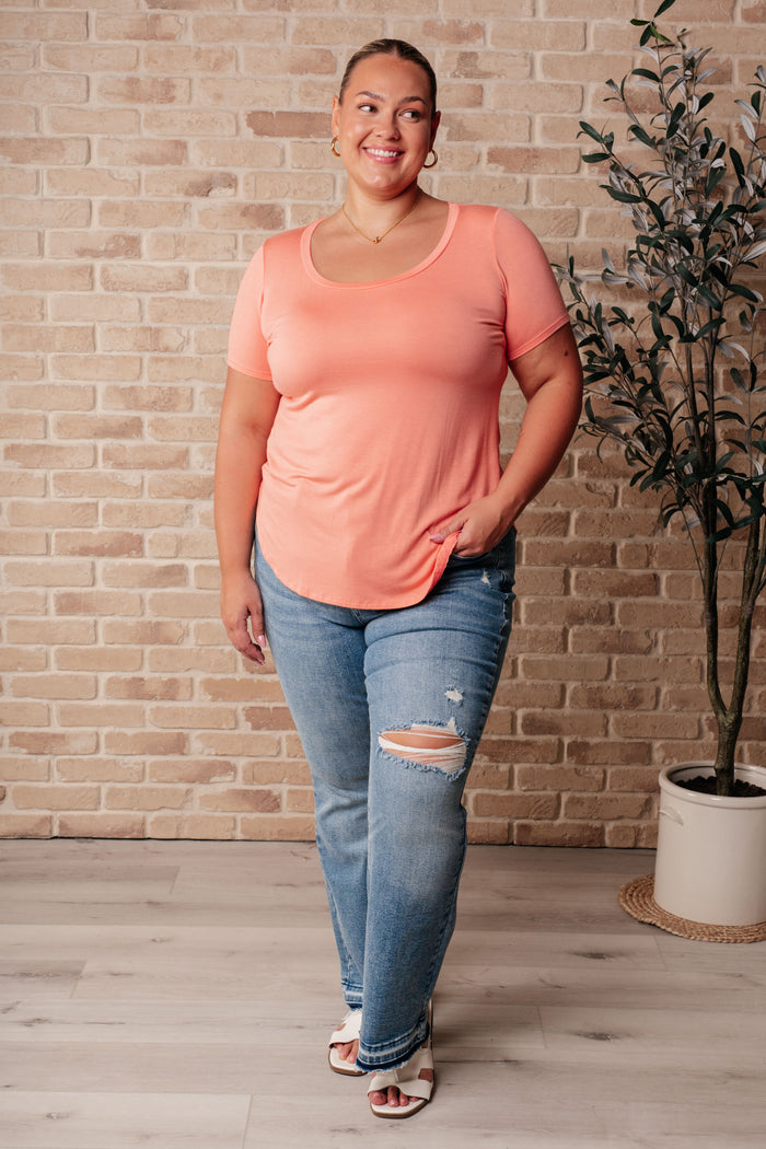 Hazel Blues® |  We Go Together Top In Cantaloupe