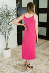 Hazel Blues® |  Wear It Well Spaghetti Strap Dress in Raspberry