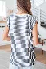 Hazel Blues® |  What's Going On Striped Sleeveless Top