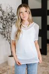 Hazel Blues® |  Which Choice Layered Mesh Top