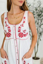 Hazel Blues® |  Whispering Petals Scoop Neck Dress