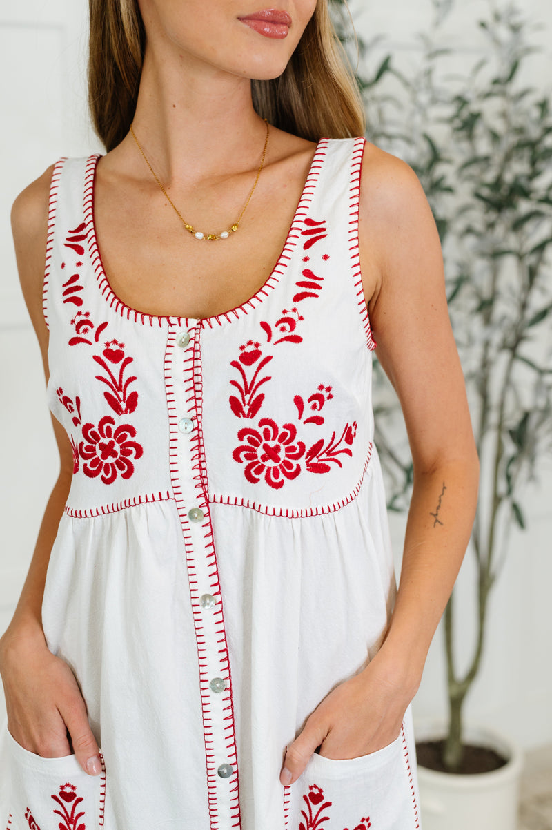 Hazel Blues® |  Whispering Petals Scoop Neck Dress