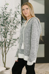 Hazel Blues® |  Who Can Live Without it Textured Split Neck Pullover