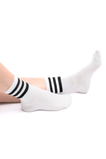 Hazel Blues® |  Who Let the Dogs Out Tube Socks in Black and White