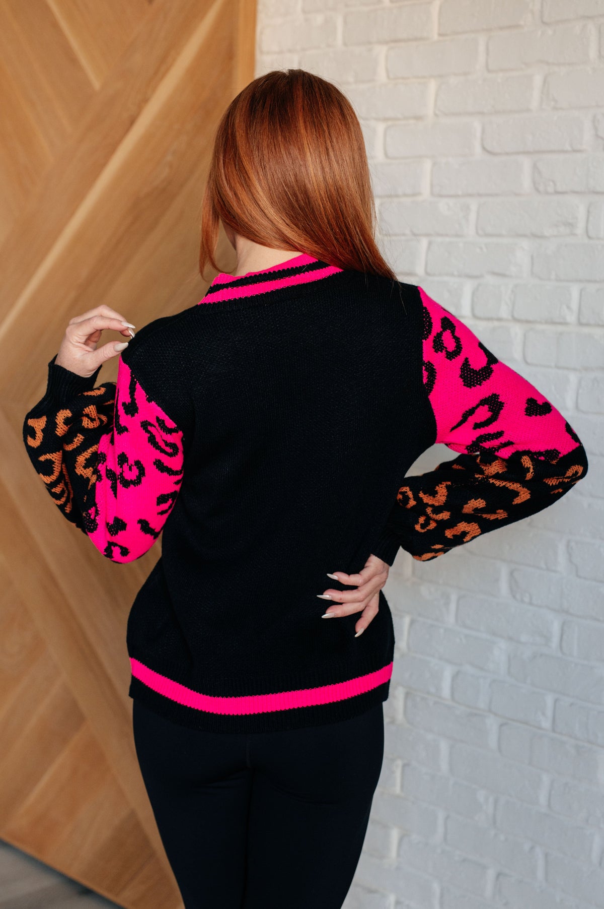 Hazel Blues® |  Wild About You Animal Print Sweater